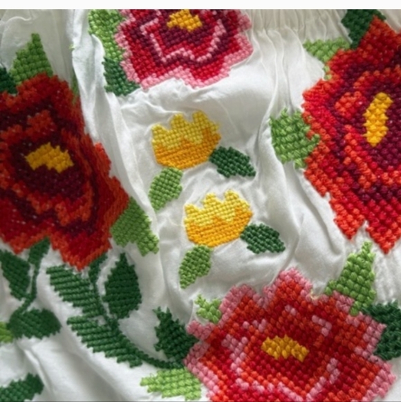 Farm Rio Embroidered Carmina Floral Maxi Dress - Picture 13 of 16